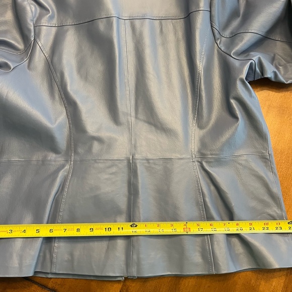 Dialogue Leather Icy Blue Size 1X Jacket - Picture 15 of 16